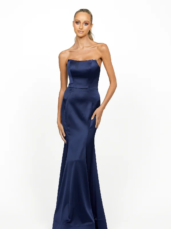 Agape Strapless Flared Gown