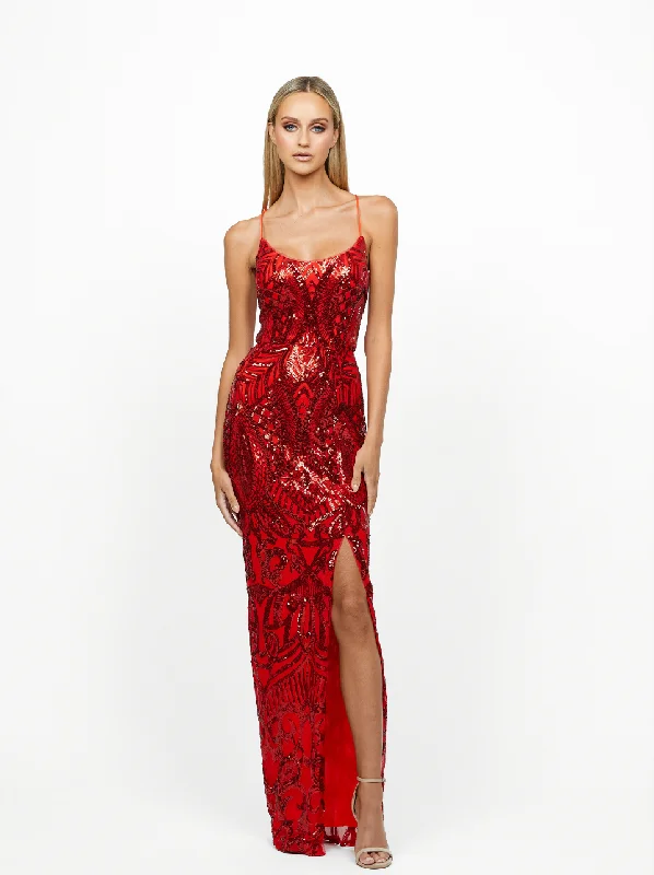 Anatasia Sequin Strappy Gown