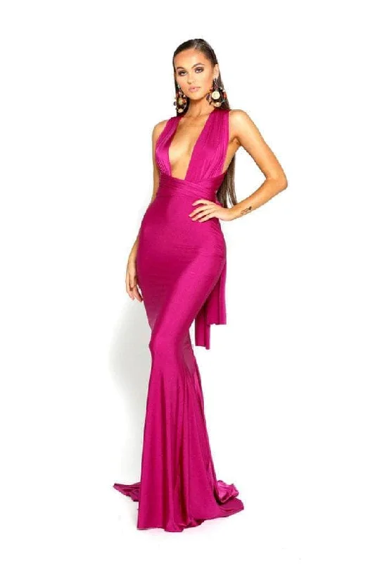 Portia and Scarlett PS6110 - Sleeveless Crisscross Back Prom Dress